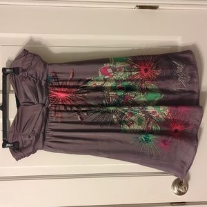 Strapless Desigual Mini Dress